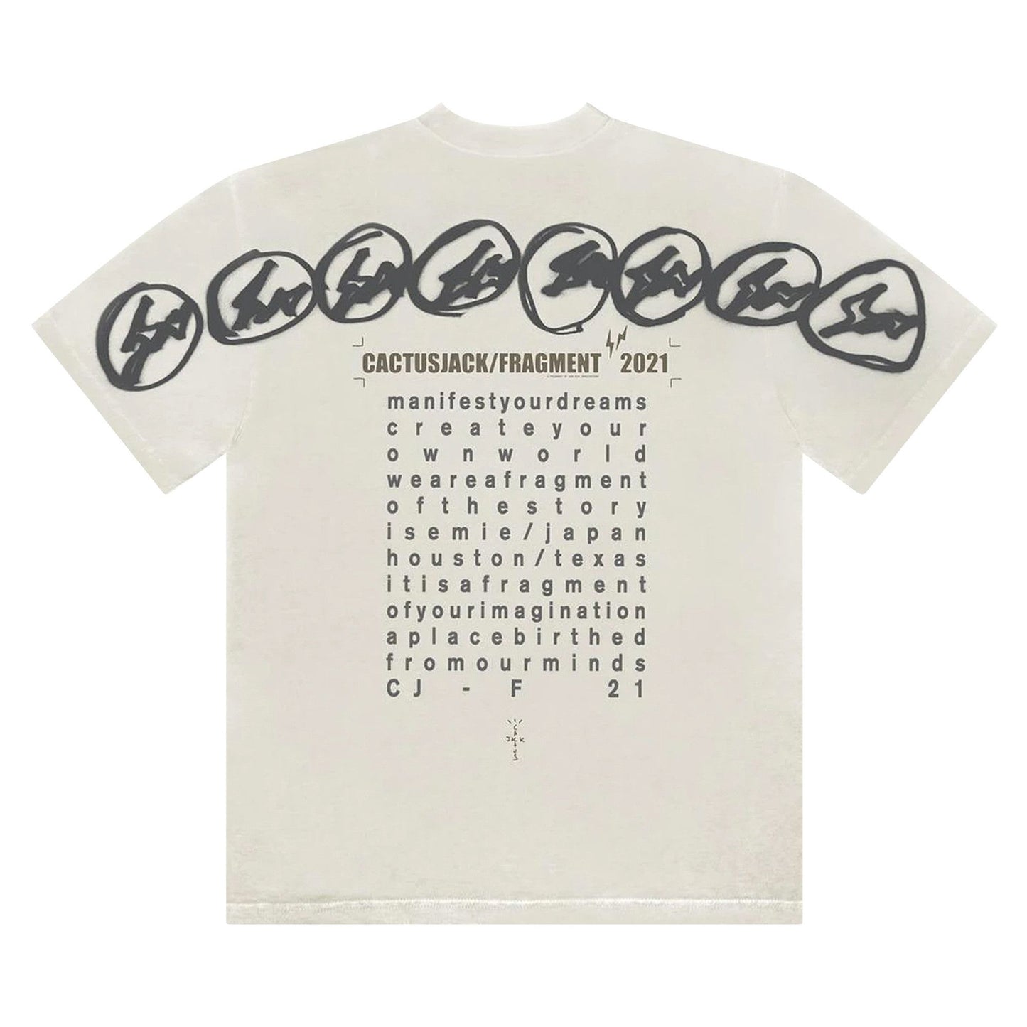 Travis Scott Cactus Jack For Fragment Manifest T-shirt | Medium