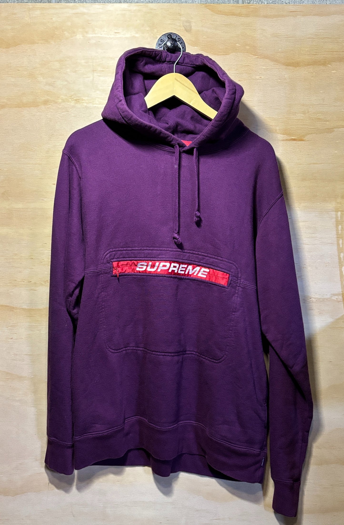 Supreme Zip Pouch Hooded Sweatshirt | Large