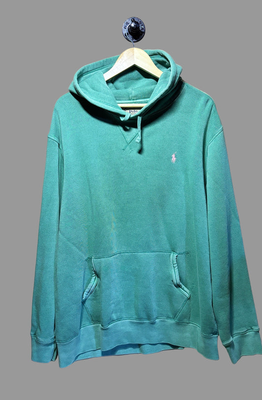 Ralph Lauren Garment Dyed Fleece Hoodie Haven Green | X-Large