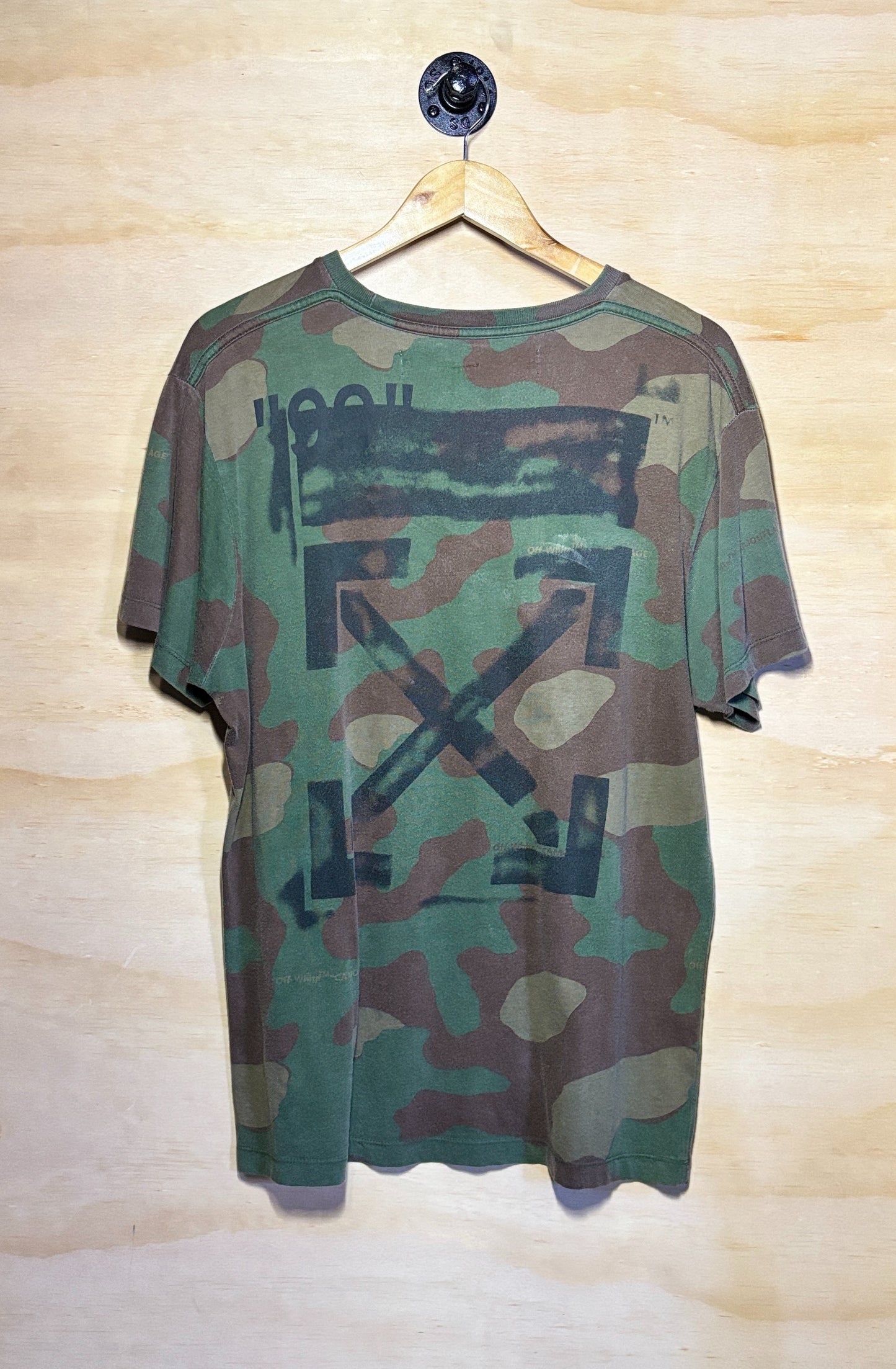 OFF-WHITE Oversized Diag Stencil T-shirt Camo | X-Small