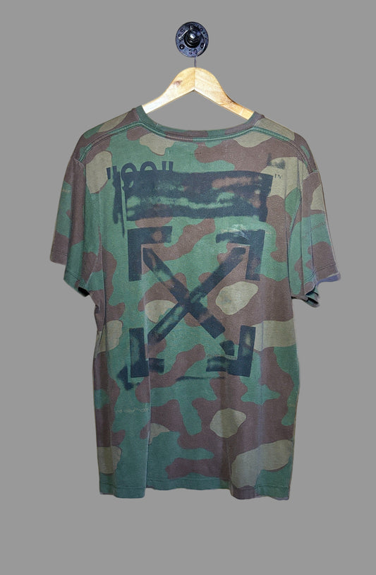 OFF-WHITE Oversized Diag Stencil T-shirt Camo | X-Small