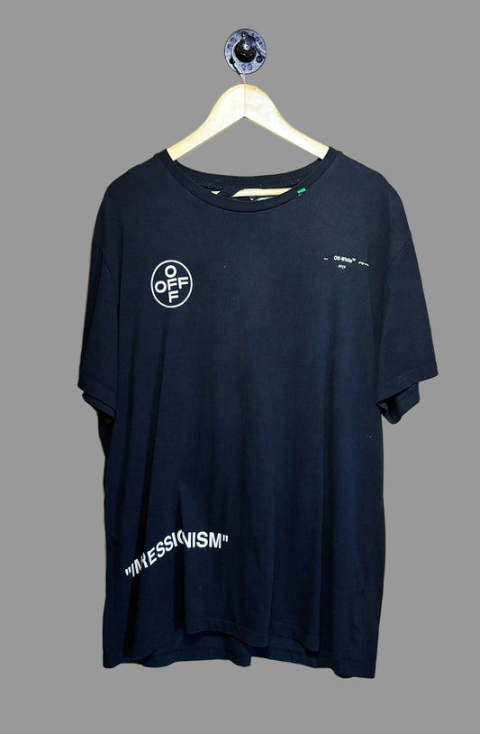 OFF-WHITE Oversized Diag Stencil T-shirt Black | Medium