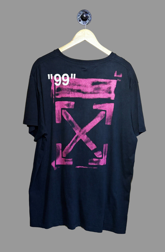 OFF-WHITE Oversized Diag Stencil T-shirt Black | Medium