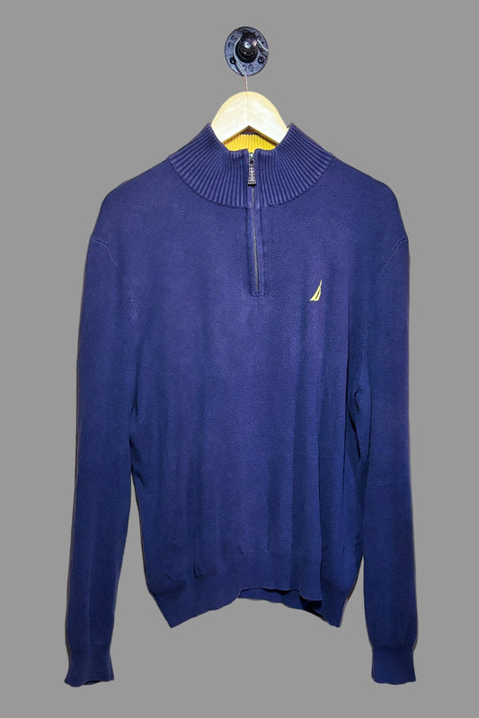 Nautica Quarter Zip Sweatshirt | Large