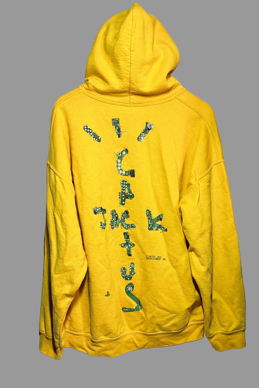 Cactus Jack by Travis Scott Motherboard IV Hoodie 'Gold' | Large