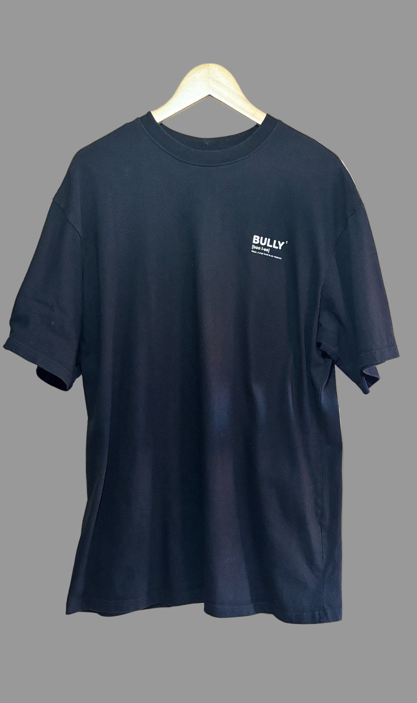 Master Number "Bully" Fuck them all T-Shirt | Small (Oversized)