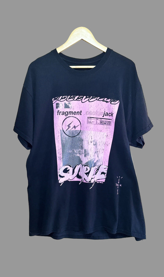 Travis Scott Cactus Jack For Fragment Pink Sunrise T-shirt | Large