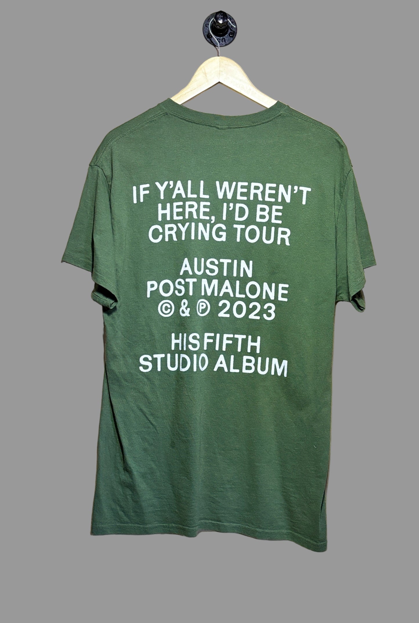 Post Malone Austin If Y’all Weren’t Here I’d Be Crying Tour T-Shirt  | Large