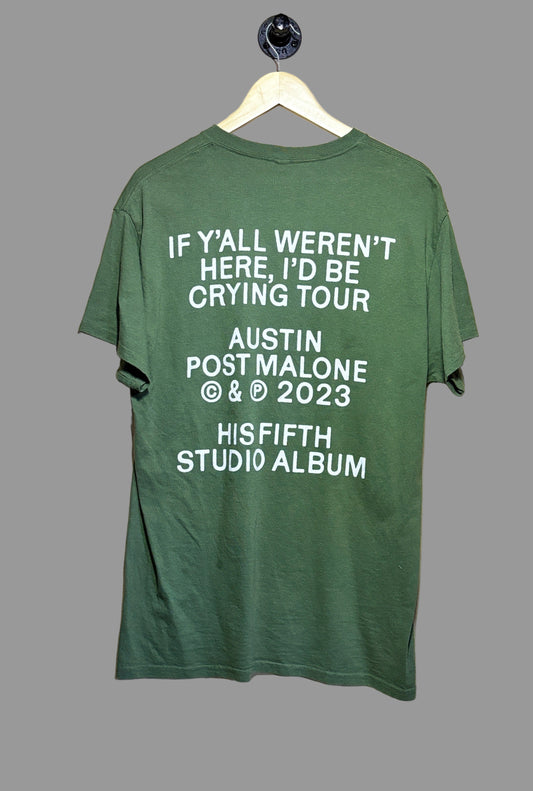 Post Malone Austin If Y’all Weren’t Here I’d Be Crying Tour T-Shirt  | Large