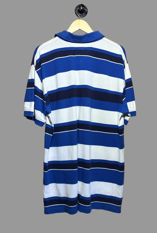 Tommy Hilfiger Polo Blue/White/Black | X-Large
