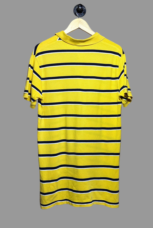 Ralph Lauren Striped Polo Yellow/Blue | Medium