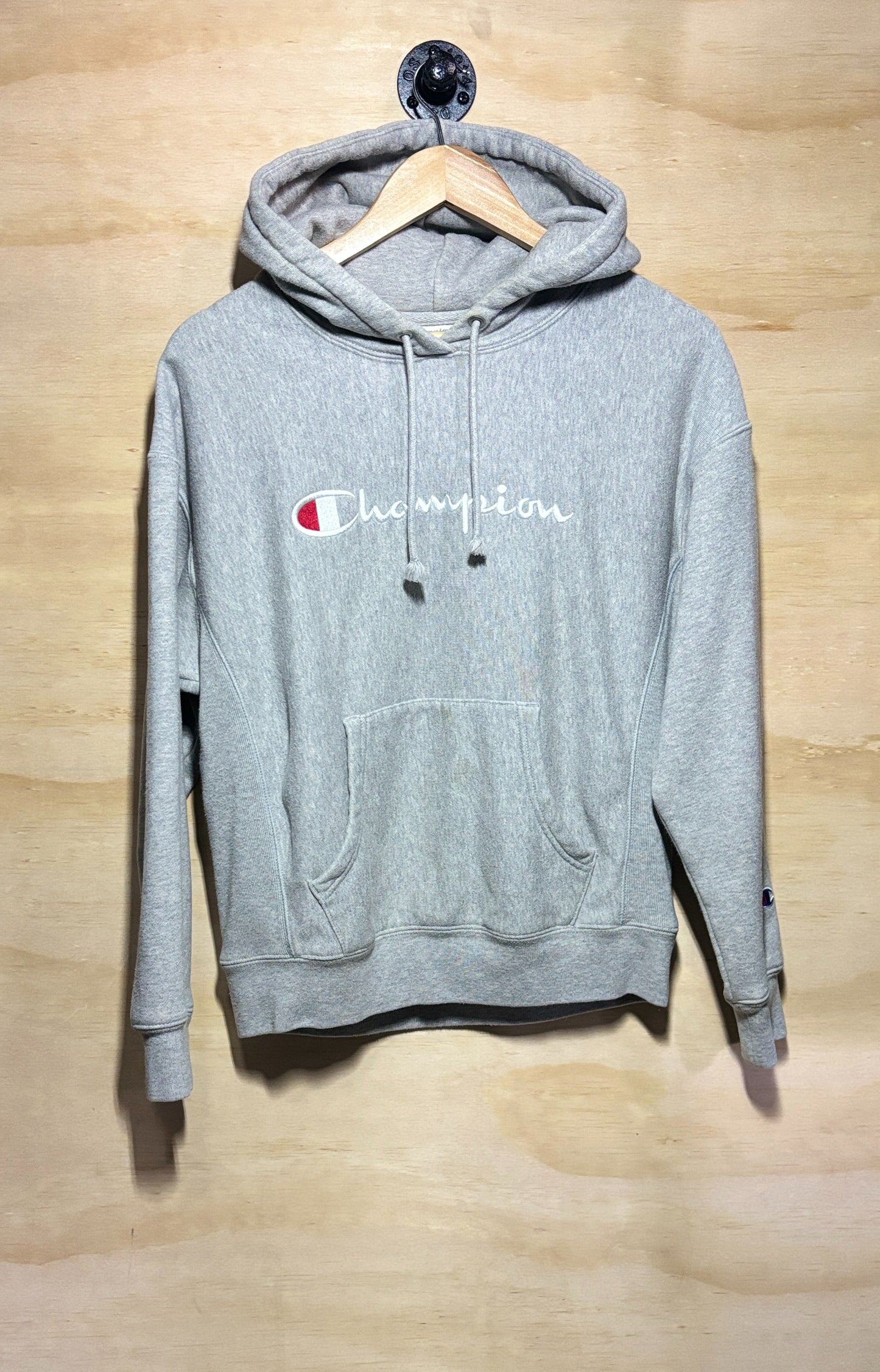 Champion Reverse Weave Script Hoodie | Medium