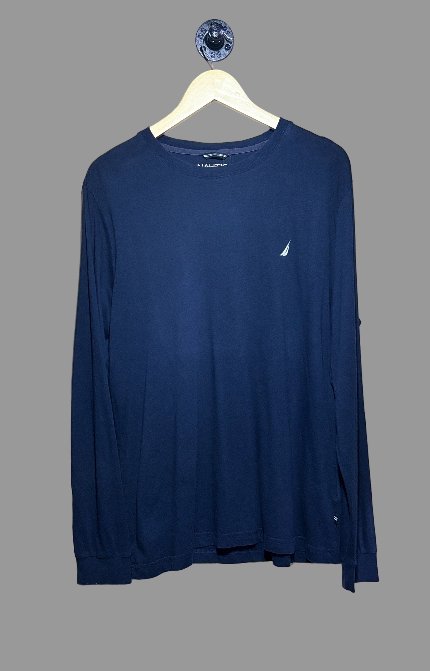 Nautica Embroided logo chest LS T-shirt | Large