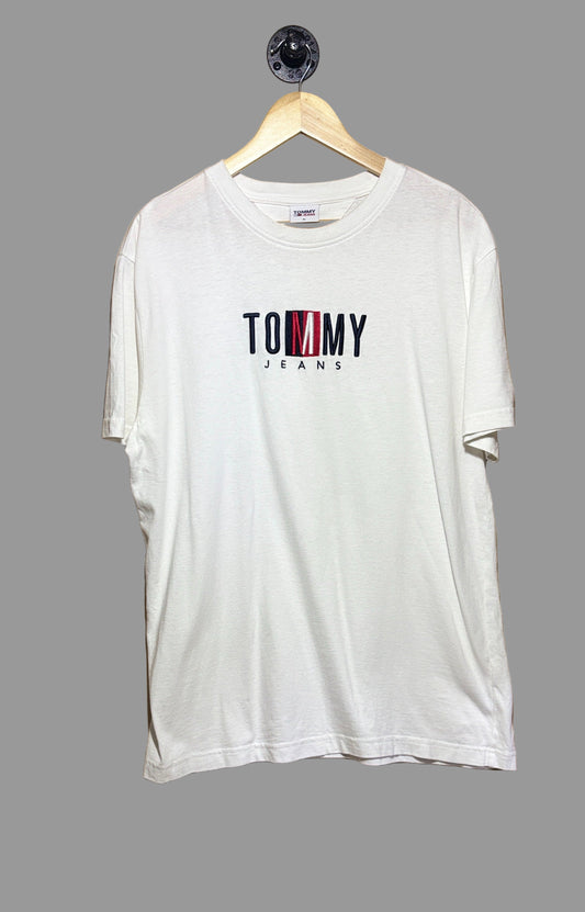 Tommy Hilfiger Embroidered Contrast Logo T-Shirt | X-Large