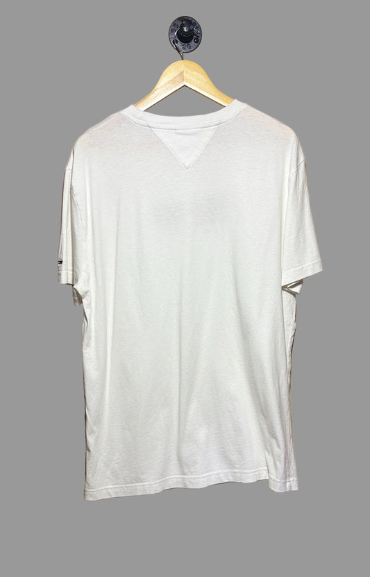 Tommy Hilfiger Embroidered Contrast Logo T-Shirt | X-Large