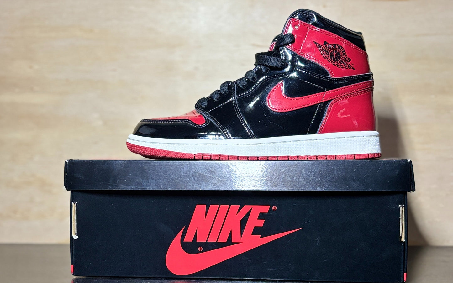 Jordan 1 Retro High OG Patent Bred | US7.5
