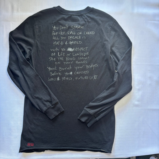 Ksubi Distressed LS T-Shirt | Large