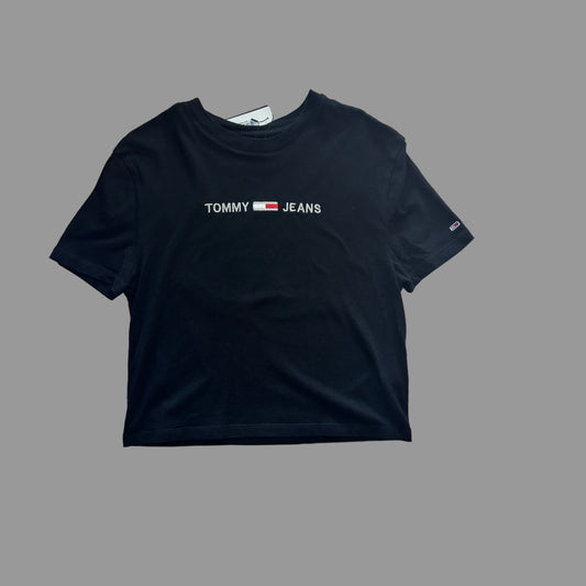 Tommy Hilfiger Embroidered Logo Woman's Cropped T-Shirt | Medium