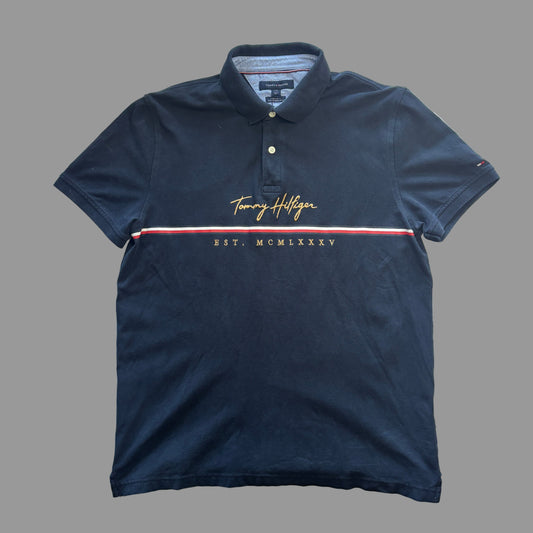 Tommy Hilfiger Mens Embroidered Polo | Large