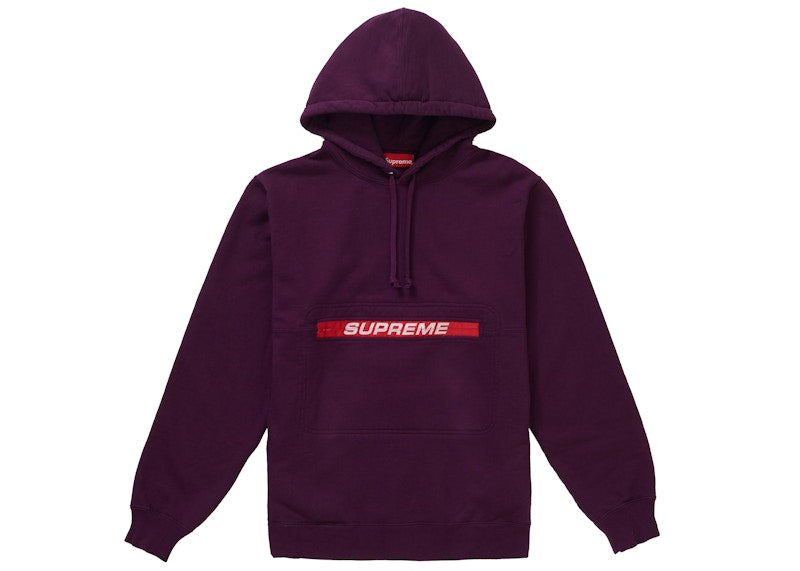 Supreme Zip Pouch Hooded Sweatshirt | Large