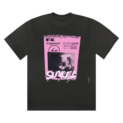 Travis Scott Cactus Jack For Fragment Pink Sunrise T-shirt | Large