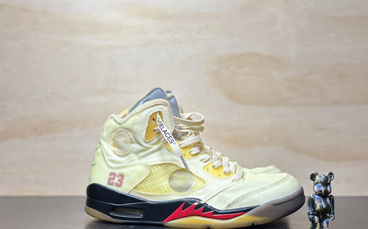 Off--White x Air Jordan 5 Retro Sail | US9