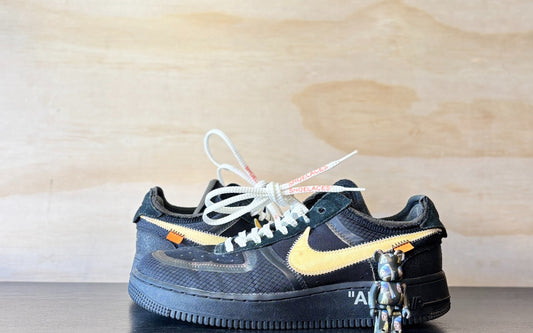 Off--White x Nike Air Force 1 Low Black | US9.5