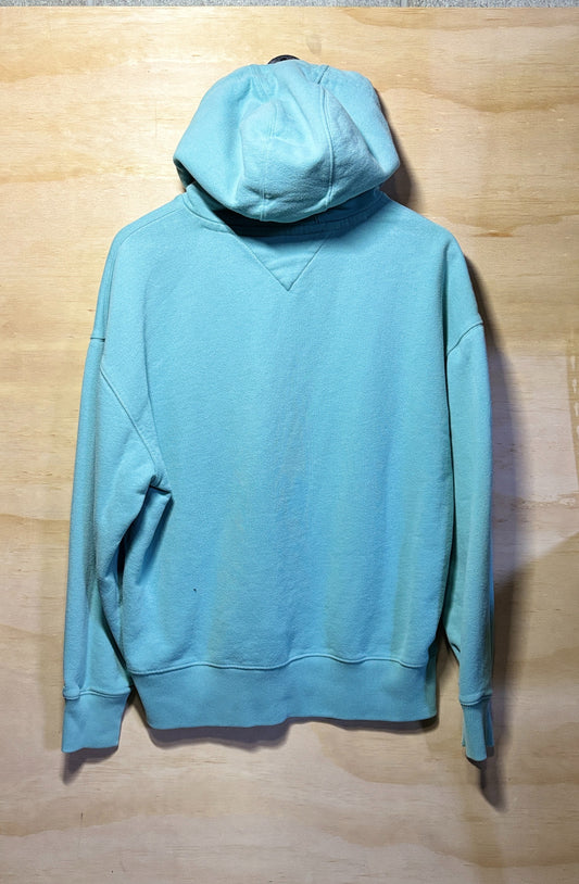 Tommy Hilfiger Signature Logo Relaxed Fit Hoodie 'Crest blue' | Medium