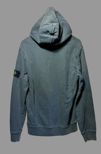 Stone Island Logo Patch Pull Over Hoodie 'Led Grey' | Large