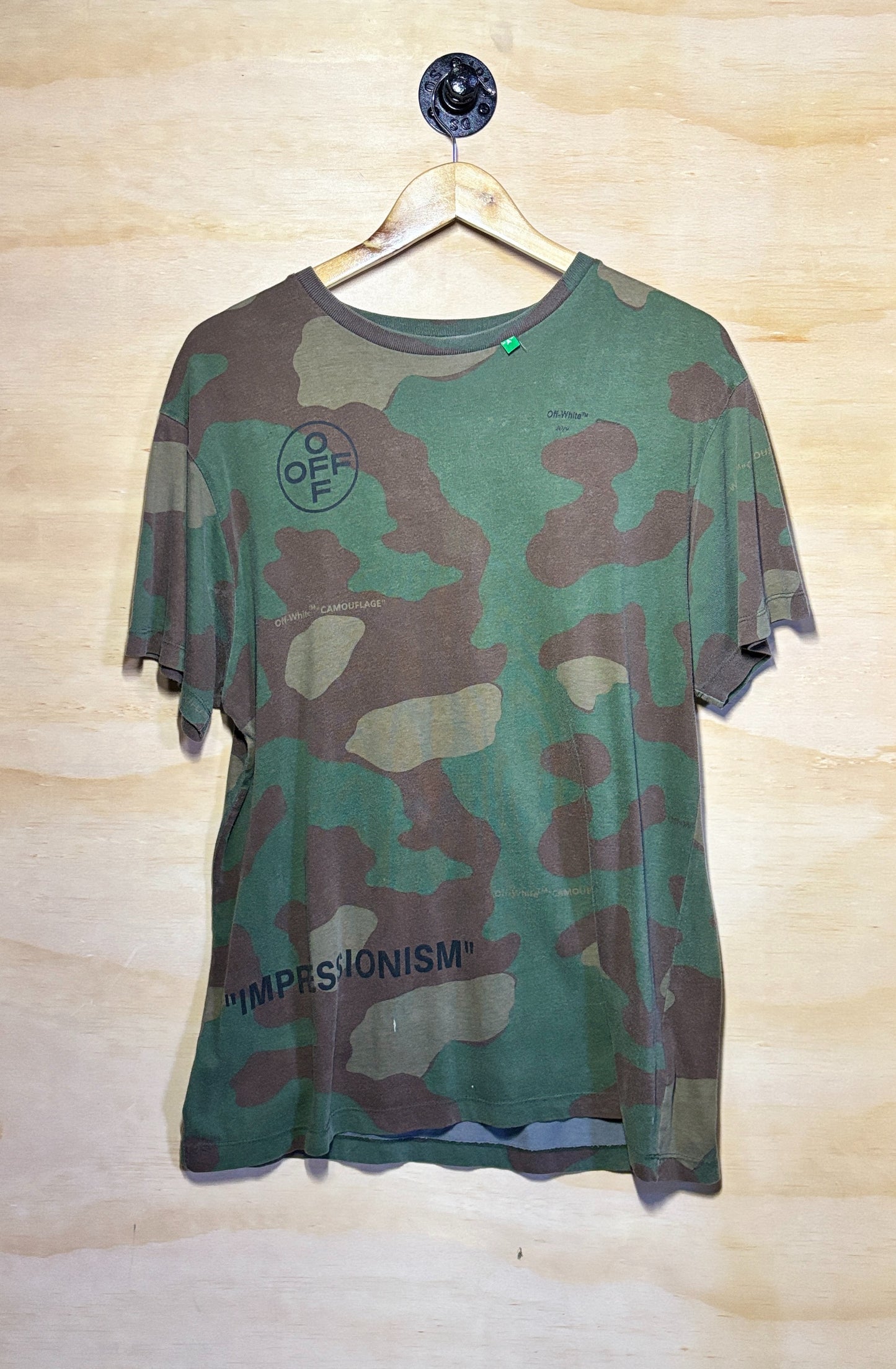 OFF-WHITE Oversized Diag Stencil T-shirt Camo | X-Small