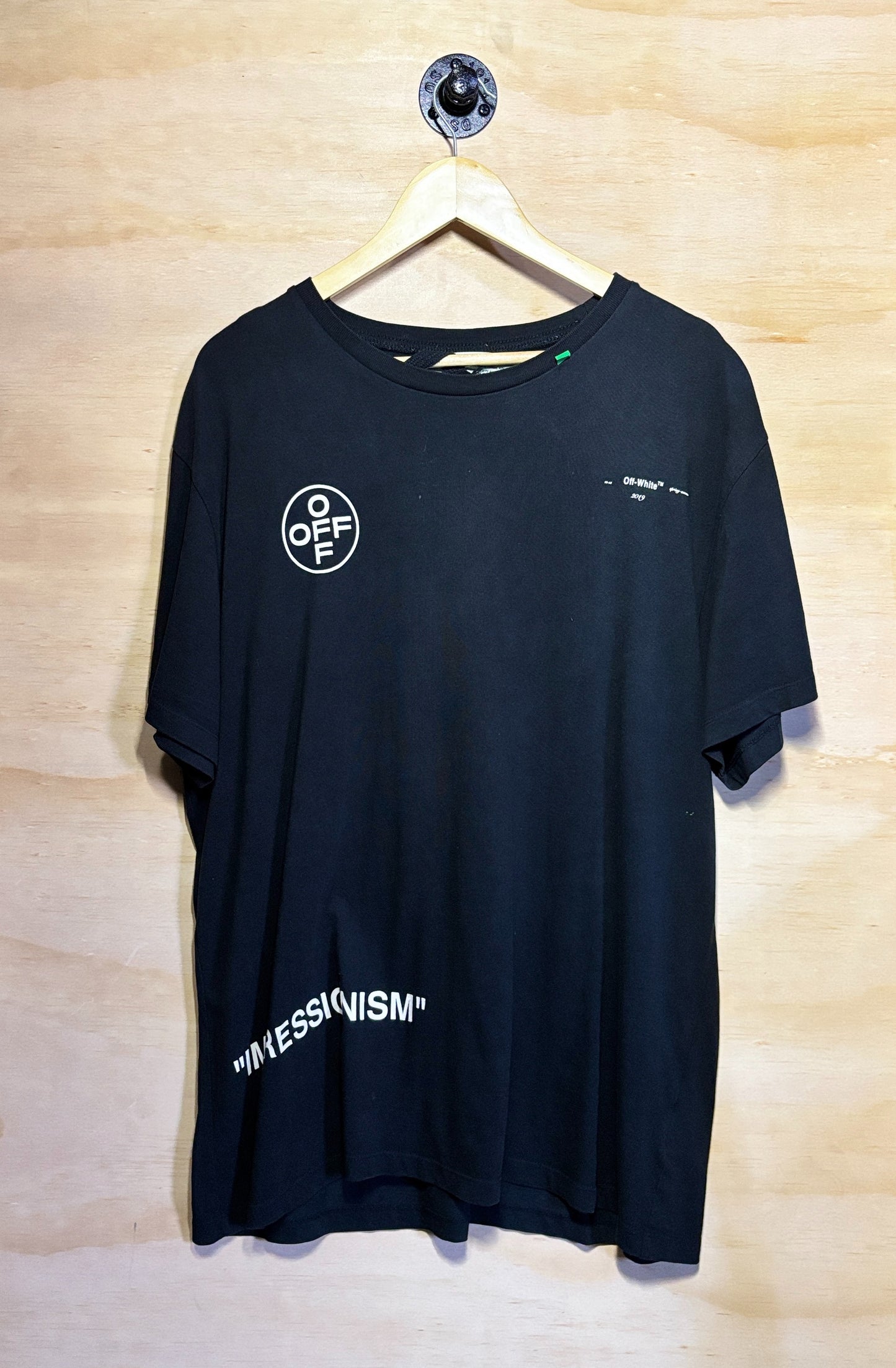 OFF-WHITE Oversized Diag Stencil T-shirt Black | Medium