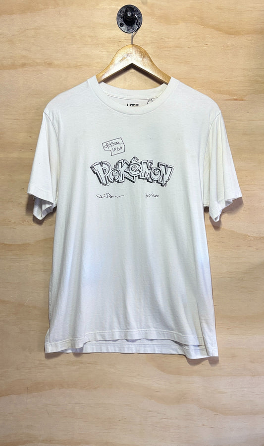 Uniqlo x Daniel Arsham x Pokemon Crystal Logo  T-Shirt | Medium