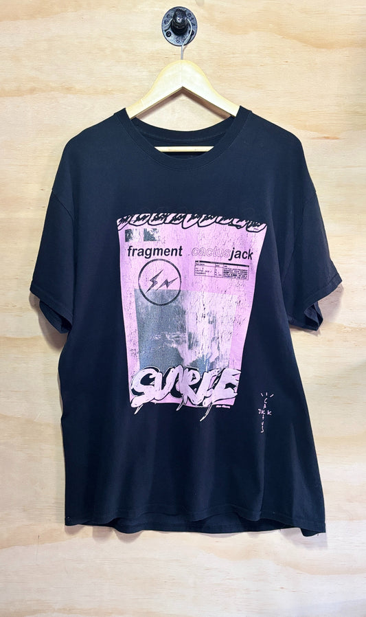 Travis Scott Cactus Jack For Fragment Pink Sunrise T-shirt | Large