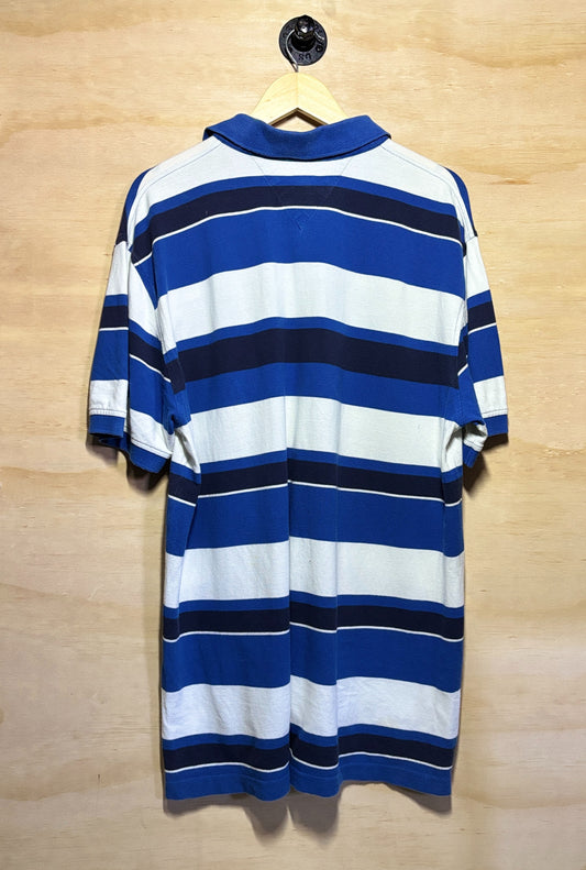 Tommy Hilfiger Polo Blue/White/Black | X-Large