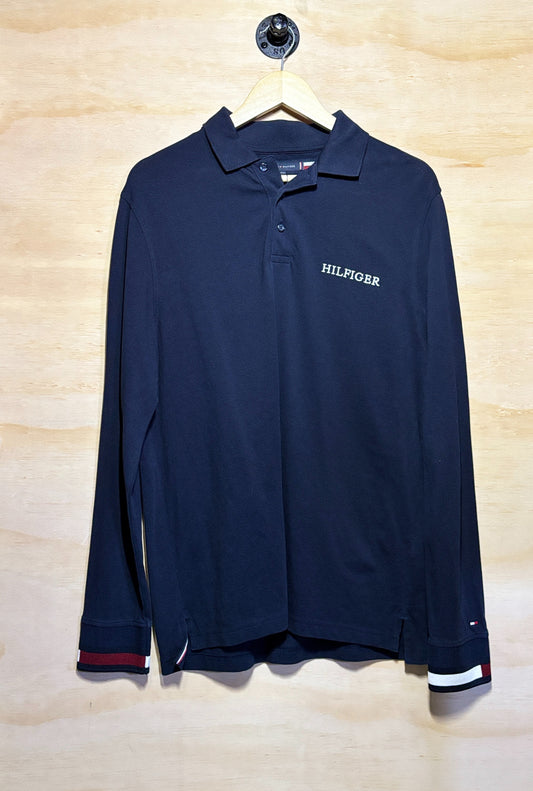 Tommy Hilfiger Flag Cuff Chest Logo LS Polo | Medium