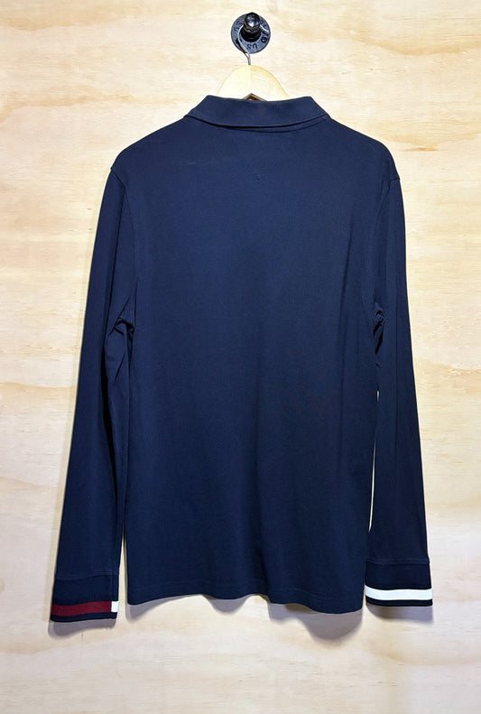Tommy Hilfiger Flag Cuff Chest Logo LS Polo | Medium