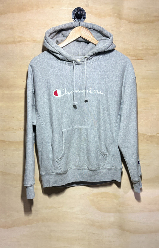 Champion Reverse Weave Script Hoodie | Medium