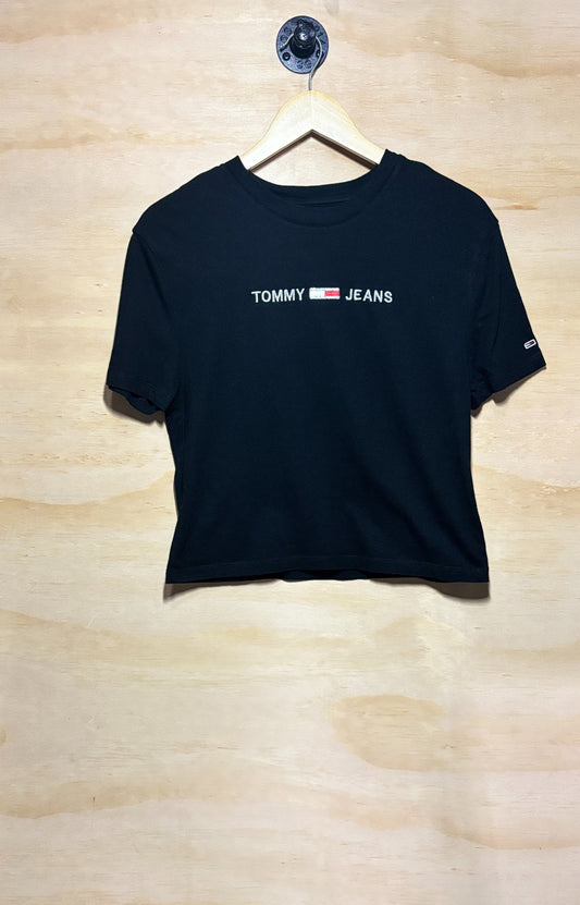 Tommy Hilfiger Embroidered Logo Woman's Cropped T-Shirt | Medium