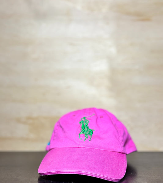 Ralph Lauren Strapback | Pink/Green