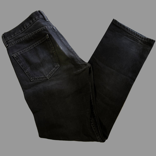 Levis 505 Black Denim Jeans | W34/L34