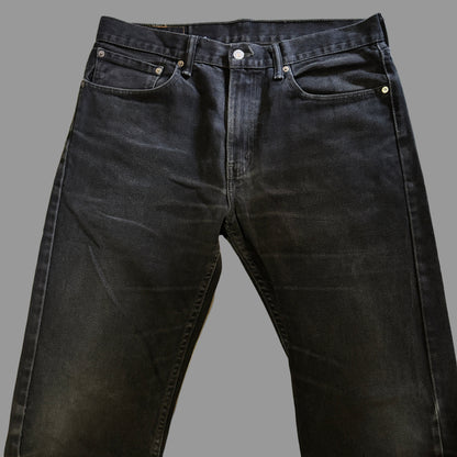 Levis 505 Black Denim Jeans | W34/L34
