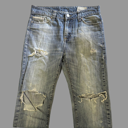 Tiro Bajo Distressed Denim Jeans | W28/L33