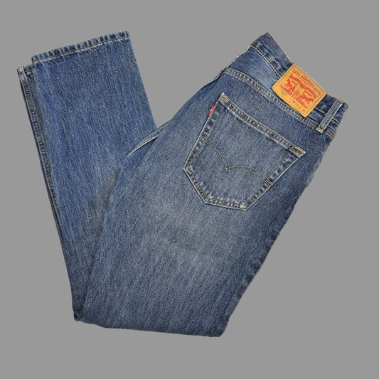 Levis 502 Blue Denim Jeans | W34/L32