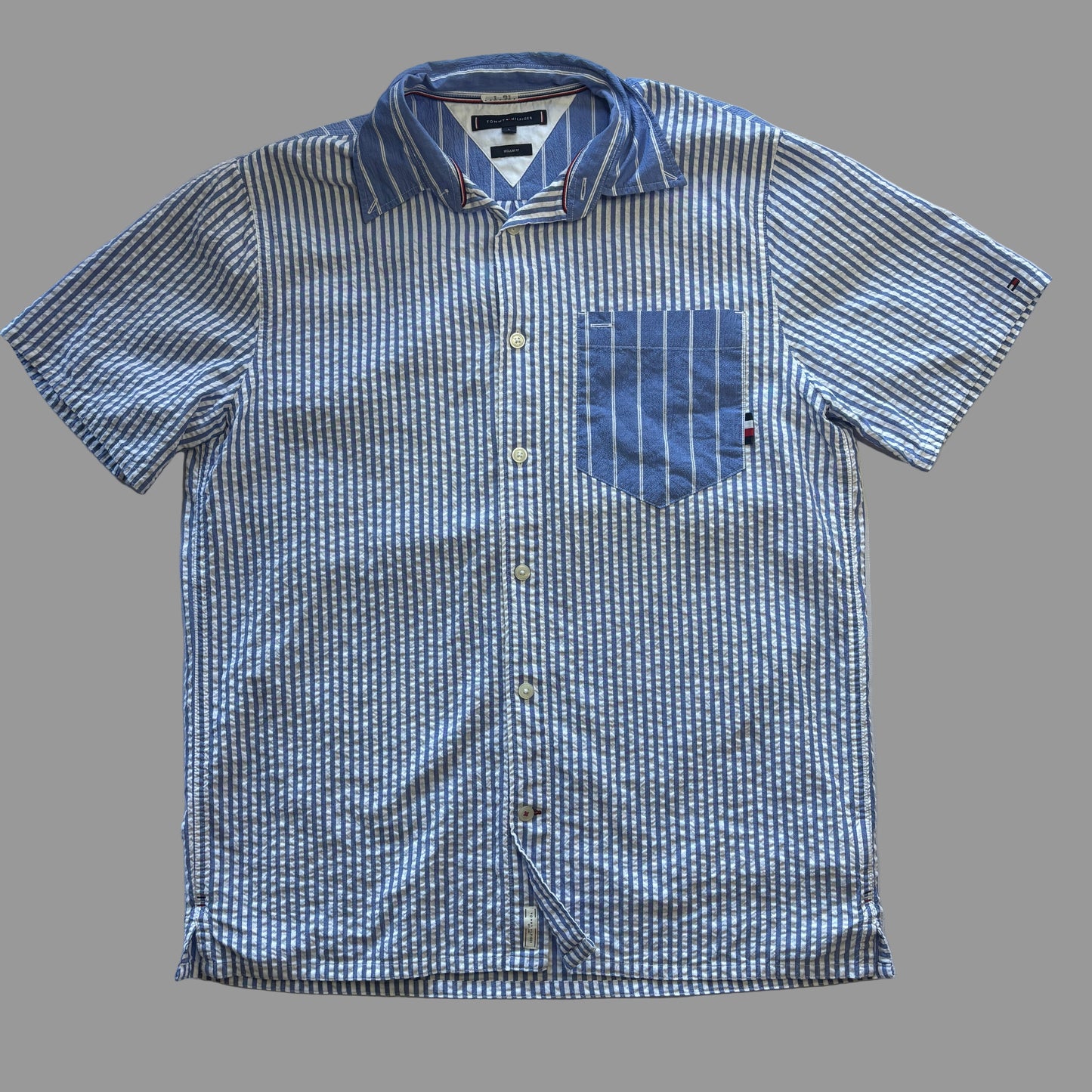 Tommy Hilfiger Short Sleeve Button Shirt | Large